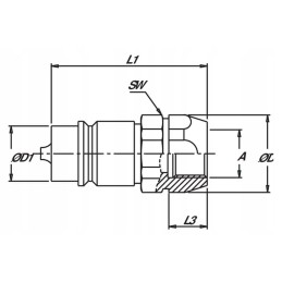 Skpm12c08 hydraulic quick connector connector
