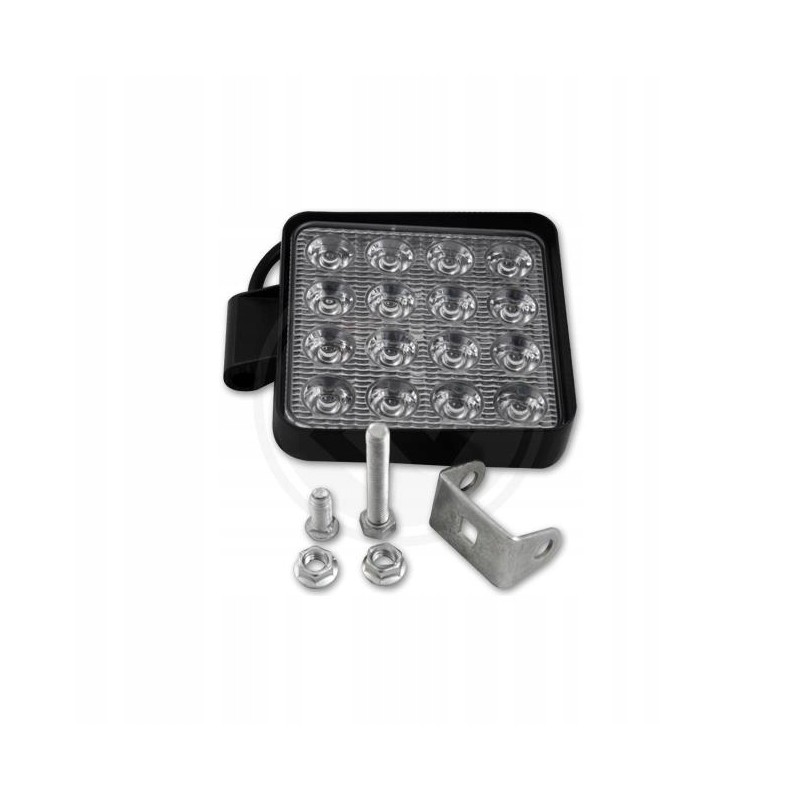 LED work lamp 10 30v 48w 16led square