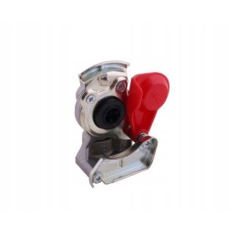 Soft air connector with red double-circuit valve