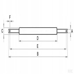 Sa5536kr bottom beam 36 x 55 x 1020 mm