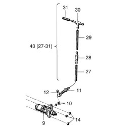 Hatz E series injection pump screw 03662300