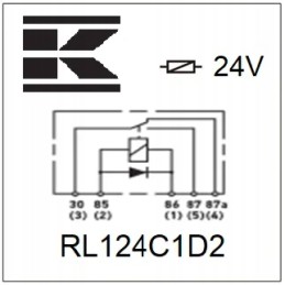 Mini relay 24v switching 30a 40a diode