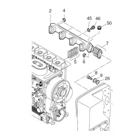 Hatz L series, muffler gasket set 01603700