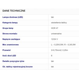 Farm trailer lamp, truck semi-trailer, bus