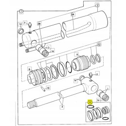 Set of seals for jcb 3cx 4cx cylinders