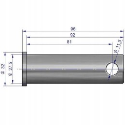 Ursus C 330 lower link support pin