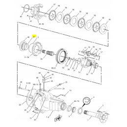 Brake pressure piston seal cat 428 9r9410