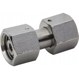 Straight connector with nuts m14x1 5 8l