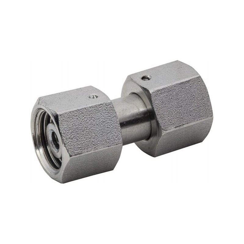 Straight connector with nuts m14x1 5 8l