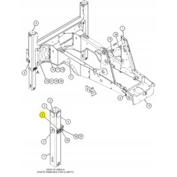 Support slide for long life backhoe loader 20 2 mm