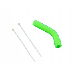 Silicone exhaust elbow 9mm green