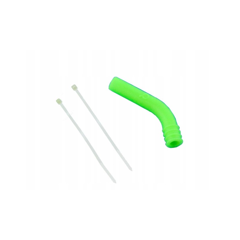 Silicone exhaust elbow 9mm green