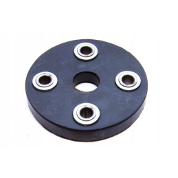 Rubber disc, ferruled, diameter 150 mm, 4 holes, rcw 3
