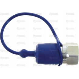 Blue PVC plug 3 8 male coupling 5 pcs