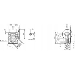 Powerful 90b5 and 20 electric motor gear
