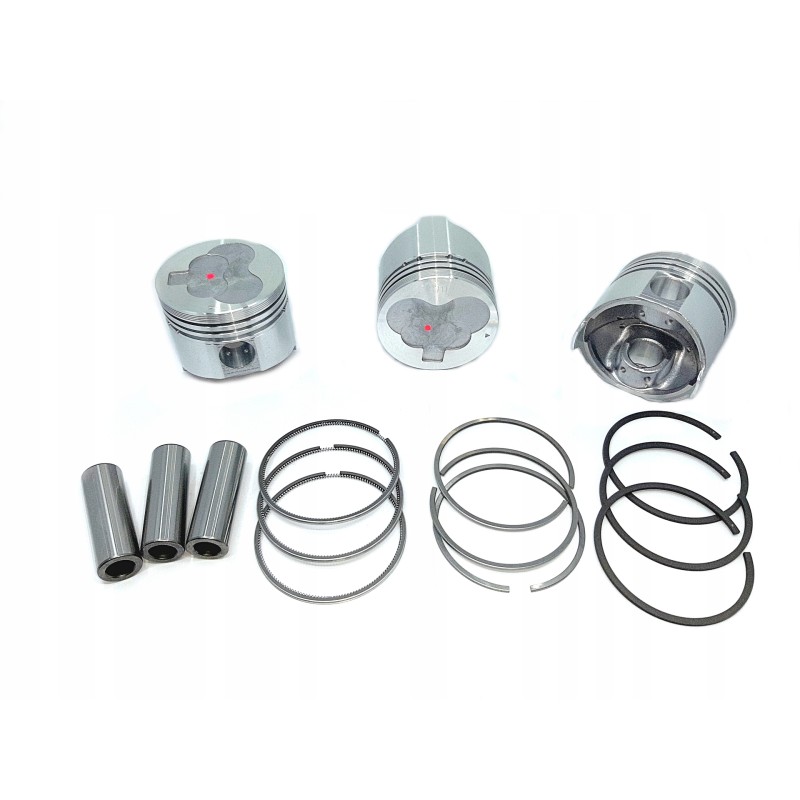 Set of pistons and rings for Mitsubishi L3E