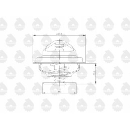 Thermostat C 385 6 cylinder original Ursus