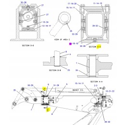 15mm long life cat excavator loader extension slide