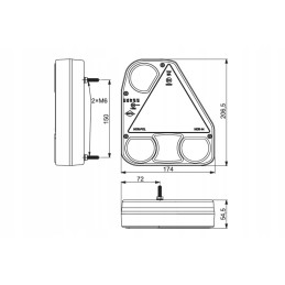 Lamp for the Horpol Hor 56 Chariot LZT750 trailer