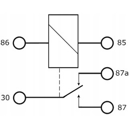 Car relay 12vdc 30 40a 5 pins 4120