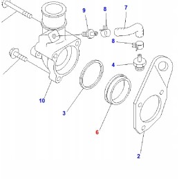 Thermostat gasket pc 210 240 290 6 7 6d102