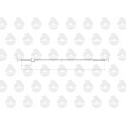 Cable insert for the mtg motohour counter, l 625mm