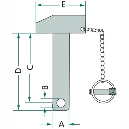 Pin cat 2 20012843 of the upper connector