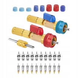 High and low pressure valve core removal tool kit, direct replacement easy