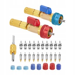 High and low pressure valve core removal tool kit, direct replacement easy