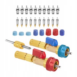 High and low pressure valve core removal tool kit, direct replacement easy