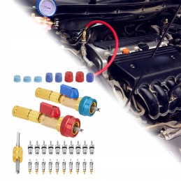 High and low pressure valve core removal tool kit, direct replacement easy