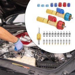 High and low pressure valve core removal tool kit, direct replacement easy