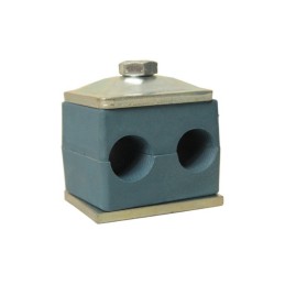 Double clamp for hydraulic hose holder 2x12mm