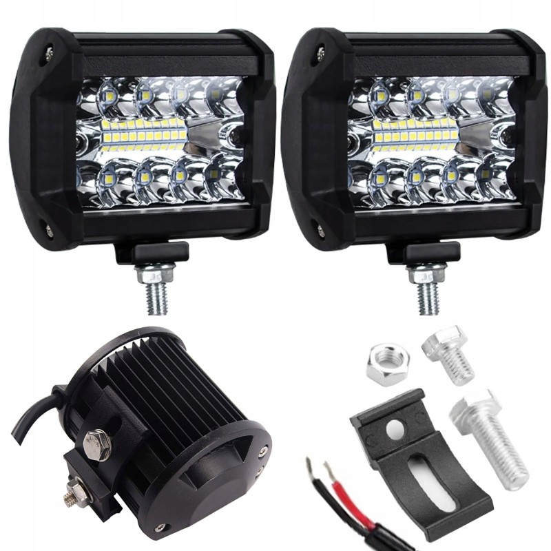 Led 90w halogen searchlight work lamp 10 12 24 30v set of 2