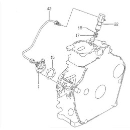 Yanmar l40 l48 l100 pump washer 114250 01800