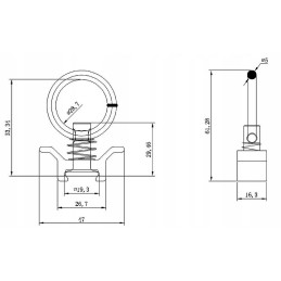 Load holder, airline slat hitch 500kg