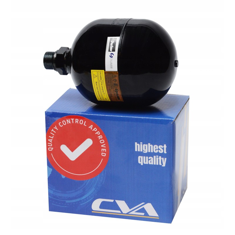 Hydraulic accumulator for Parker backhoe loader