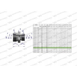 Hydraulic connector bb m36x2 m26x1 5 Warynski