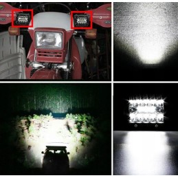 Led 120w halogen searchlight work lamp 10 12 24 30v set of 2