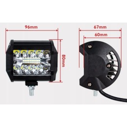 Led 90w halogen searchlight work lamp 10 12 24 30v