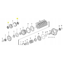 CVA bearing for Volvo backhoe loader