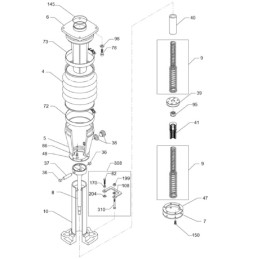 Wacker BS rammers, lower bellows clamp 0110528
