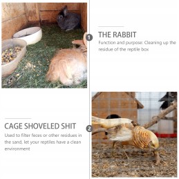 2pcs reptile sand shovels mesh sand shovel