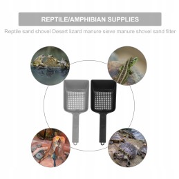 2pcs reptile sand shovels mesh sand shovel