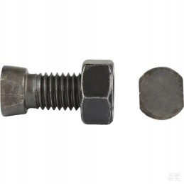 Double-sided head screw, cut m12 x 34 mm, with nut