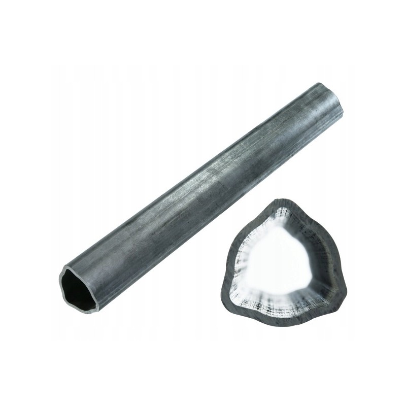 Triangular PTO pipe 54x4mm l 44 4cm internal external