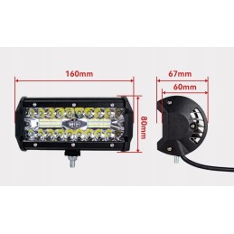 Led 120w halogen searchlight work lamp 10 12 24 30v