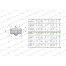 Inch hydraulic connector bb 5 8 bsp 2 pcs