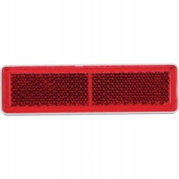 Red glued rectangular reflector 20 x 69 m