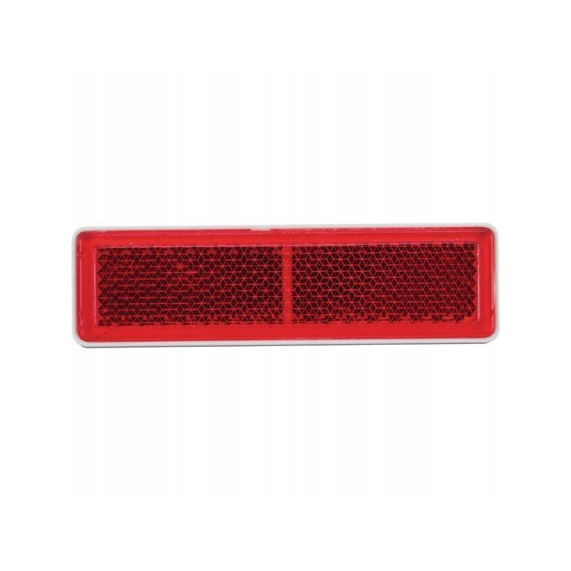 Red glued rectangular reflector 20 x 69 m